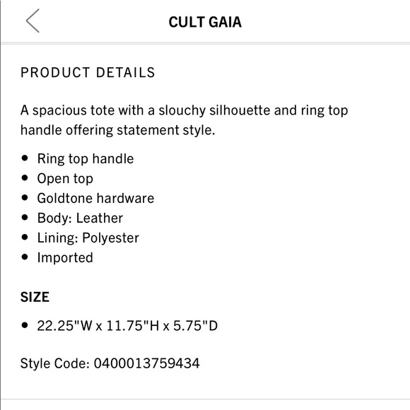 SALE🫶 Cult Gaia Valeska Big tote - Picture 9 of 17